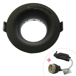 Spot encastré noir Cobalt rond GU10 ARLUX 731702