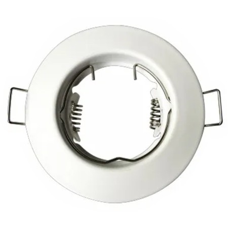 Anneau spot fixe rond 80mm blanc IP20