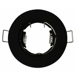 Anneau spot fixe rond 80mm noir IP20 ARLUX 950003