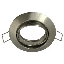 Anneau spot orientable rond 83mm acier brossé ARLUX 950006