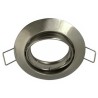 Anneau spot orientable rond 83mm acier brossé