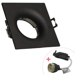 Spot encastré noir Cobalt carré GU10 ARLUX 731706