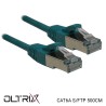 Câble Ethernet RJ45 Cat.6A S/FTP 500cm vert