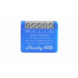 Micromodule Zigbee Wifi Matter 8A SHELLY 1 Mini Gen4