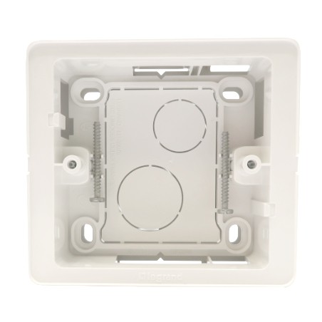 Céliane Cadre de montage en saillie 1 poste Blanc pour mécanismes Céliane