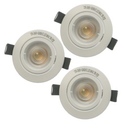 Kit 3 spot orientable GU10 Saphyr blanc 5W CCT ARLUX 731540