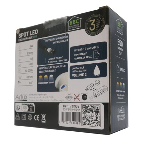 Spot encastré BBC