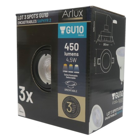 packaging Kit 3 spot orientable