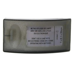 Bouton sonnette avec porte-étiquette IP30 - LEGRAND 041645