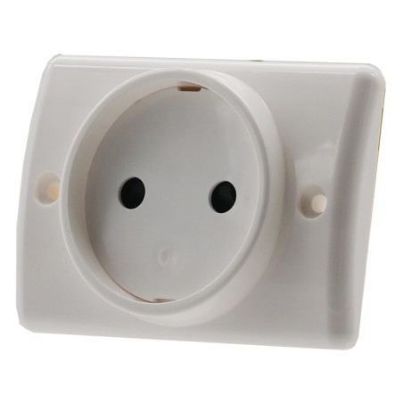 Prise de courant plinthe 2P 16A blanc