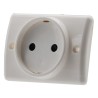 Prise de courant plinthe 2P 16A blanc