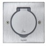 Platine de sol carrée à équiper Inox