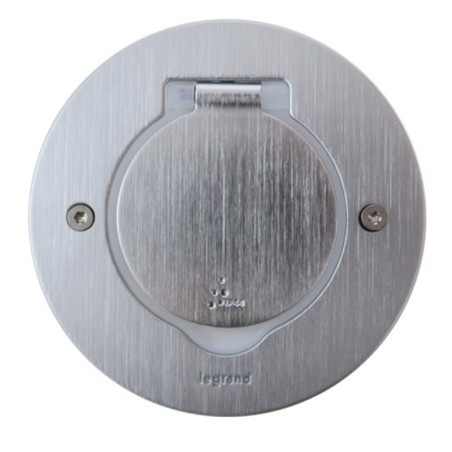 Platine de sol ronde à équiper Inox