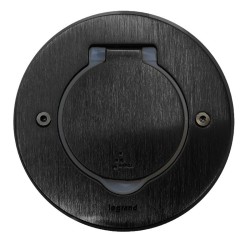 Platine de sol ronde à équiper brun brossé LEGRAND 089751