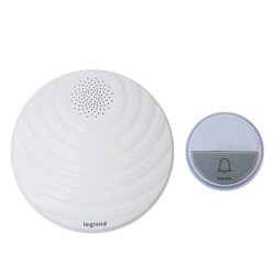 Carillon sans fil Confort à piles Blanc LEGRAND 094252