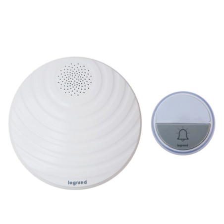 Carillon sans fil Confort à piles Blanc