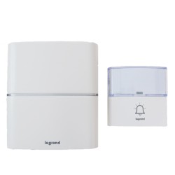 Carillon sans fil Sérénité à piles Blanc LEGRAND 094270