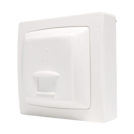 Prise RJ45, Oteo, Saillie, Complet, Blanc