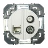 Prise TV-SAT + RJ45 Catégorie6 STP