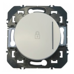 LEGRAND 600117 - Pous simple, voyant + marquage cadenas, 6A, 250V, Alu, Dooxie - FC