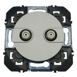 LEGRAND 600457 - Prise réseau câblé AFORM, Type F, Dooxie, à étoile blindée, Alu - FC