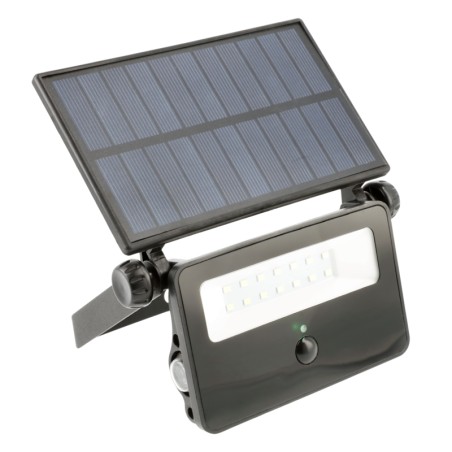 Projecteur solaire LED avec détecteur de mouvement 10W 6400K 850lm