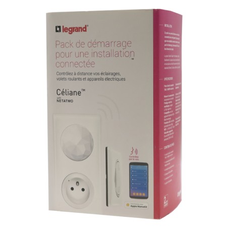 Pack Céliane Netatmo démarrage 1 prise 1 commande sans fils Blanc