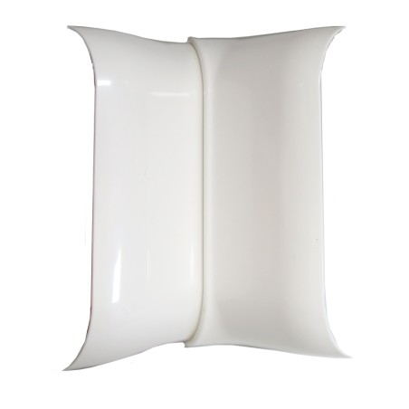 Angle intérieur variable pour plinthe DLPlus 120x20mm blanc