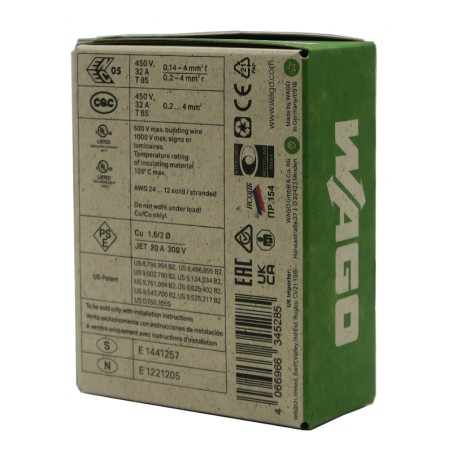 Packaging WAGO 221-425 Borne de connexion
