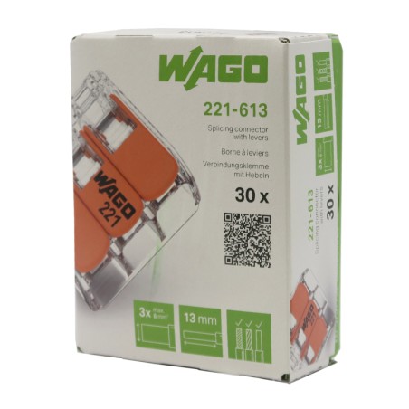 Wago 221-613 Borne de connexion à levier