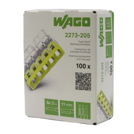 Packaging Borne de connexion Mini 5x2,5mm 100 pièces