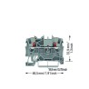 Bloc de passage Gris 2 fils 2,5mm