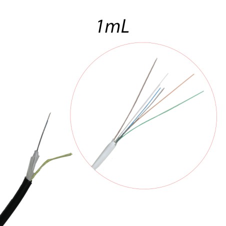 Câble 6 Fibre optique extérieure 9/125 OS2 LSZH Coupe au mètre