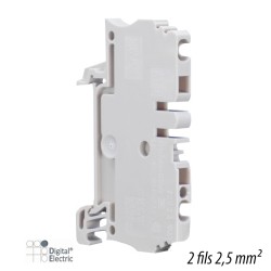 Bloc de jonction Auto 2 fils 2,5mm² gris Digital 41203