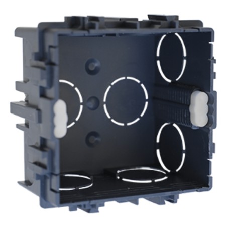 Boite d'encastrement maçonnerie 1 poste 75x75mm P.40mm