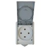 Plexo Prise de courant saillie 3P+T Gris