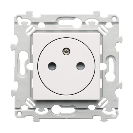 Prise de courant 16A 2P+T affleurante Essensya Pure