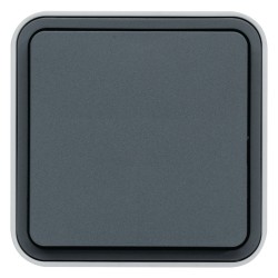CUBYKO Poussoir à fermeture saillies Gris - HAGER WNC020