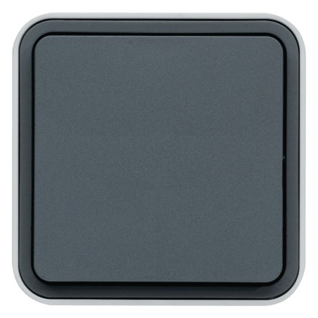 CUBYCO Poussoir à fermeture saillies Gris pour commander un éclairage