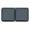 CUBYKO Double Prise 2P+T 16A horizontale complet Gris étanche IP55