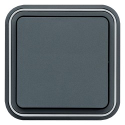 CUBYKO Interrupteur encastré Gris - HAGER WNE001