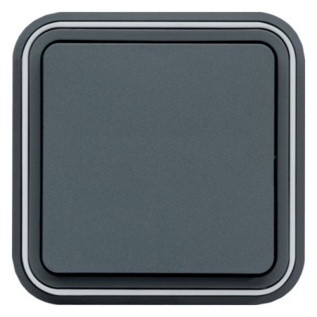 CUBYCO Interrupteur encastré 10A Gris étanche IP55