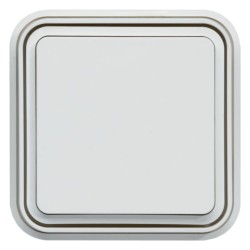 Interrupteur Cubyko Encastré Blanc - HAGER WNE001B