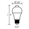 Ampoule LED Sensor E27