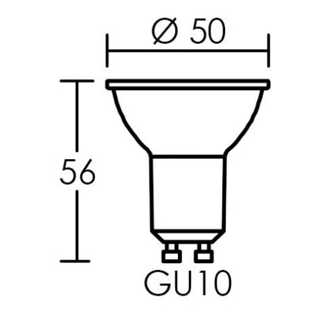 Ampoule LED Sensor GU10 Puissance 6W 4000K 36°