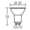 Ampoule LED Sensor GU10 6W 3000K 36°