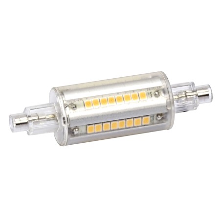 Ampoule LED R7s 78mm 5,2W blanc chaud 3000K
