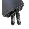 Borne lumineuse exterieur G9 avec 2 prises 16A Corps aluminium