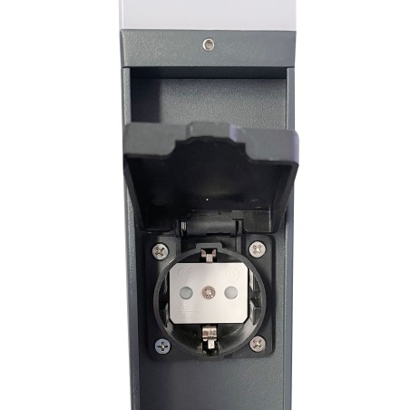 Borne lumineuse exterieur G9 avec 2 prises 16A