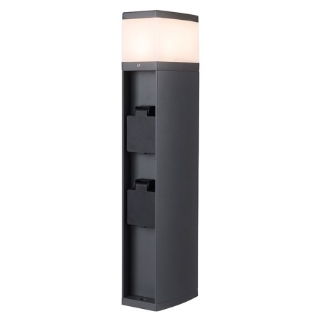 Borne lumineuse exterieur G9 avec 2 prises 16A Corps aluminium Garantie 3 ans